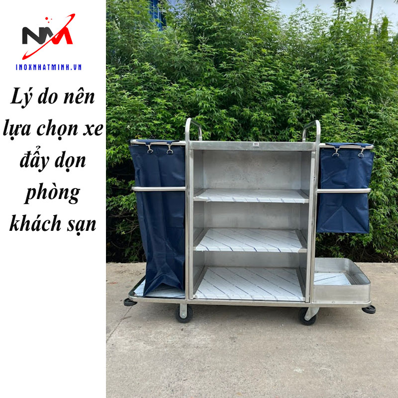 Lý do nên lựa chọn xe đẩy dọn phòng khách sạn