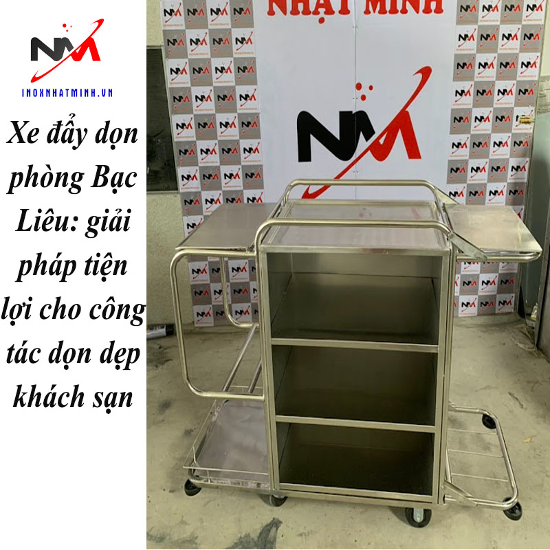 Xe đẩy dọn phòng Bạc Liêu: giải pháp tiện lợi cho công tác dọn dẹp khách sạn